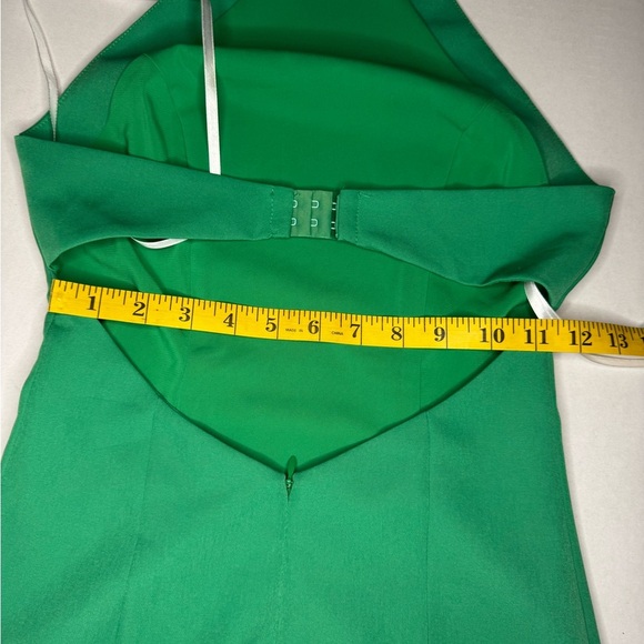 NBD Green Sheath Midi Dress with Halter Neckline. #52 - Picture 12 of 13